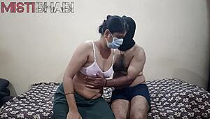 Desi Bhabi Takes Super Doggy Creampie in Homemade Quickie Fuck