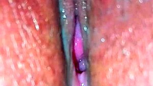 Hey hubby, check this closeup of you playing my juicy pussy!