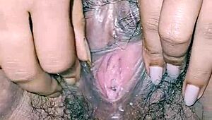 juicy big boobs desi indian bhabhi moans hairy wet pussy close up