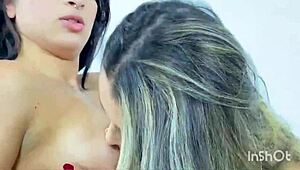 Slutty stepdaughter lets stepmom lick and fuck her tight pussy casually