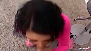 How does black hair bombshell Jezebelle Bond take hard fuck and facial no condom?