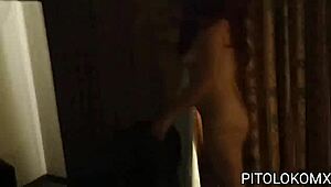 Petite Redhead Latina Stepsis Screams Riding College Cock to Big Natural Tits Cumshot