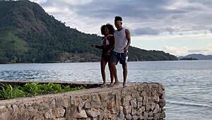 Black Couple Gives Ride To Beach Stranger Latina Leads To Home Threesome