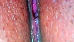 Hey hubby, check this closeup of you playing my juicy pussy!