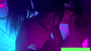 Skinny Girl Dances at Night Club Before Domination Fetish Fuck