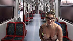 Public Train Ride Turns To Licking Secretaries Wet Pussy And Monster Cock Fuck