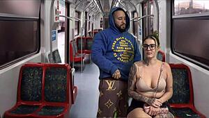 Public Train Ride Turns To Licking Secretaries Wet Pussy And Monster Cock Fuck