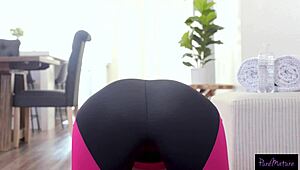 yo workout babe melissa stratton bends over big tits out pussy wet for monster cock pounding 😈💦