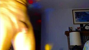 loganhuge jerks huge dick with nipple clamps sheer ass tease