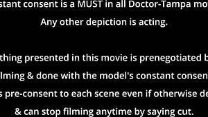 dr tampa checks aria nicole's body in her yearly exam 😏👀 feet up and spreading wide