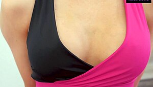 yo workout babe melissa stratton bends over big tits out pussy wet for monster cock pounding 😈💦