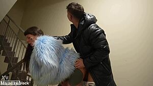 Caught Spying on Our Rough Entrance Fuck Now Pounding Home?