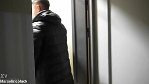 Caught Spying on Our Rough Entrance Fuck Now Pounding Home?