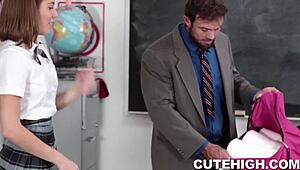 molly manson sneaks into classroom at night and starts covering everything in toilet paper getting caught red handed by teacher