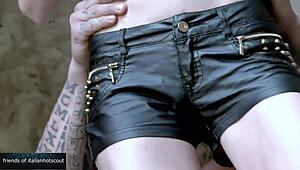 Milf Rides Muscular Big Cock Outdoors