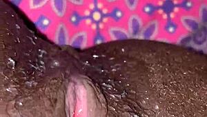 Ebony Slut Takes Massive BBC Creampie In Tight Pussy Then Squirts Hard