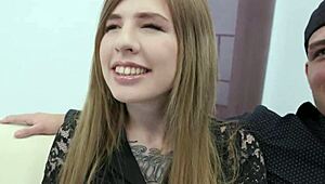 hot fuckmeat jaclyn jordan get's banged right infront of her cuckold hubb