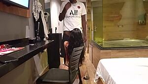 hey hubby, watch this big black cock stretch your latina wife at the motel?