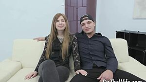 hot fuckmeat jaclyn jordan get's banged right infront of her cuckold hubb