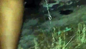 i'm that nasty ebony freak peeing outside loving every dirty drop