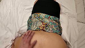 big ass stepmom in hijab bonds with stepson