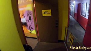 blonde bubblebutt teen rides face then cock hard