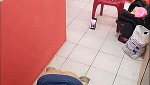 i film my ass in empty hospital corridor on christmas eve so horny for boyfriend