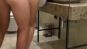 Ever sneaked bathroom doggystyle creampie at a wild college party?