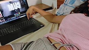 Latina Milf Masturbates Moaning to Her Pregnant Riding Video