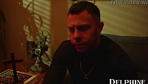 sexy church babe aiden ashley tempts priest into rough fuck