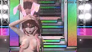 megurine luka vocaloid full nude bunny costume project diva mod