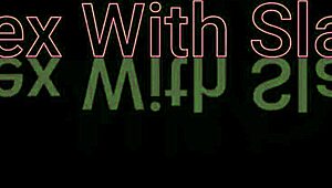 sexy mistress fucks bound slave doggystyle in cage with strapon