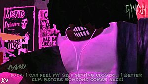 wanna watch dami stroke monster cock in the club?