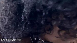 Stepbro ties up bratty sis in bedroom BDSM for rough big black cock pounding