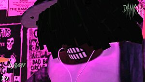 wanna watch dami stroke monster cock in the club?