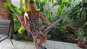 Picture fucking petite blonde's wet pussy missionary on Hawaii hammock holiday with your girlfriend neighbor?