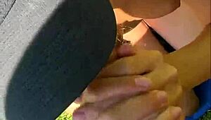 perfect tall 18yo brunette teen risks outdoor deepthroat blowjob cumshot after yoga pov