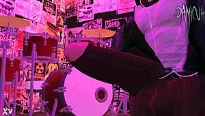 wanna watch dami stroke monster cock in the club?