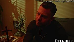 sexy church babe aiden ashley tempts priest into rough fuck