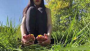 i take hot milf deep in forest she cums hard on my cock outdoors