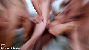 omg 6on1 gangbang queen with big natural tits takes dp from monster cocks!