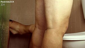 we played i won so fuck her shaved ass under shower