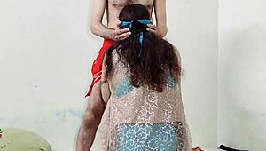 my asian muslim girlfriend takes my cock deep in her ass doggystyle so romantic