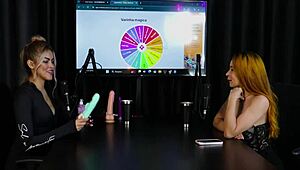 jhocy sheer red shows nasty oral and gets tits sucked hard