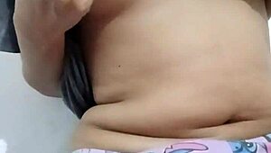 Young 18+ Latina Leaks Homemade Video Groping Her Curvy Tits Horny And Hot!