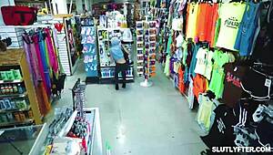 pixie petite 18+ thinks stealing's easy till guards rip clothes fuck her senseless?