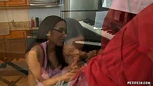 what if teen babe pays her lesson with tight pussy and sloppy blowjob?