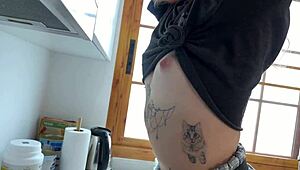 veronika fucks hard in latex gloves pantyhose heels and plaid miniskirt