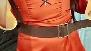 curvy latina megumin cosplay cutie rubs her tight pussy solo in homemade vid