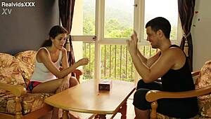 we played i won so fuck her shaved ass under shower